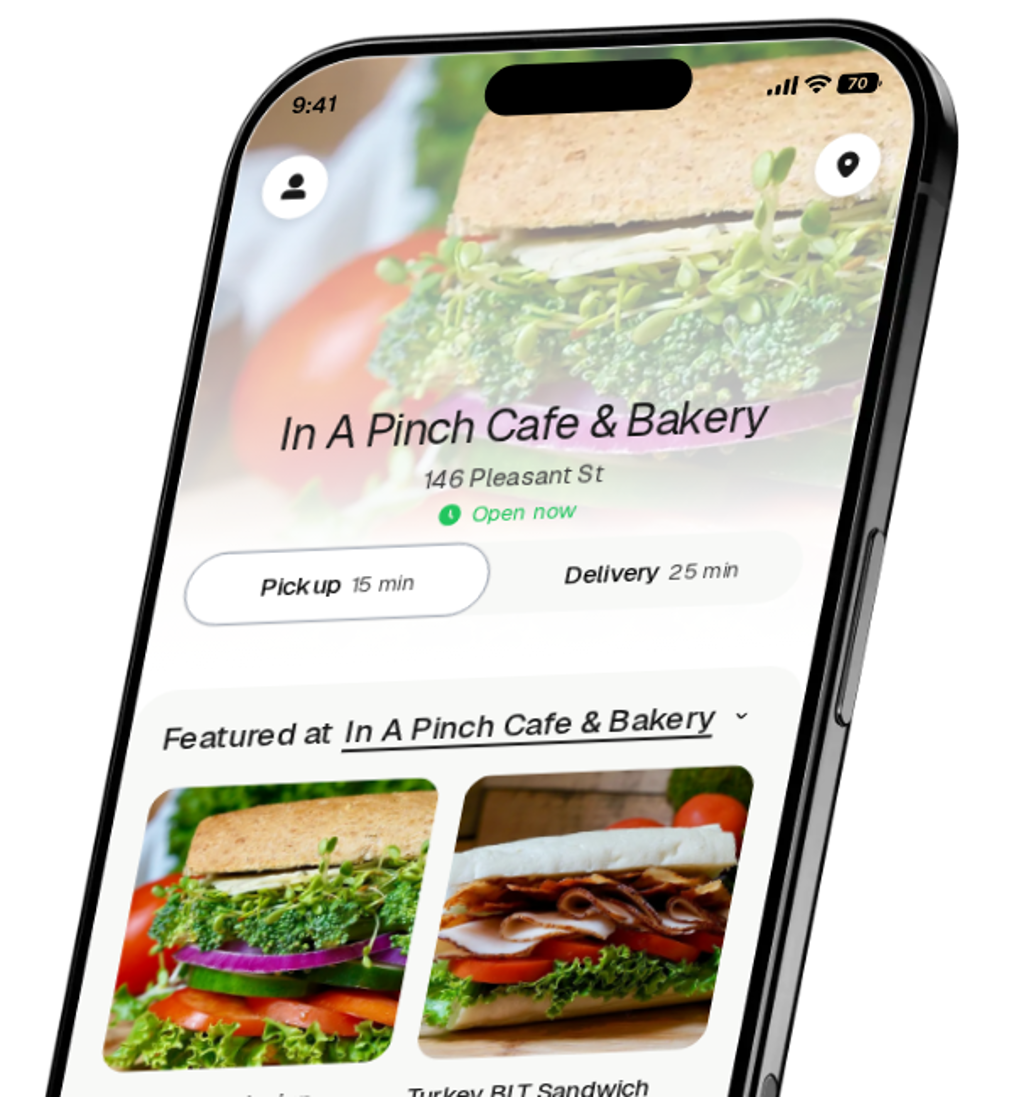In A Pinch Cafe & Bakery app preview